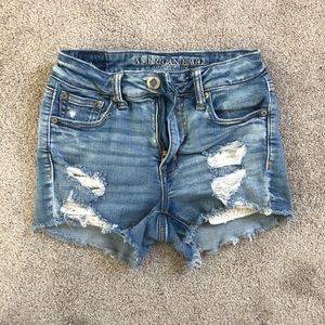 American Eagle ripped jean shorts
